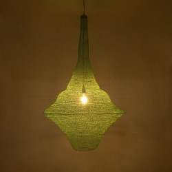 KENTUCKY 01879 Vintage Κρεμαστό Φωτιστικό Οροφής με Ντουί 1 x E27 AC 220-240V IP20 - Τιρκουάζ - Μ80 x Π80 x Υ140cm