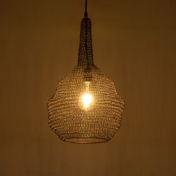 KENTUCKY 01881 Vintage Κρεμαστό Φωτιστικό Οροφής με Ντουί 1 x E27 AC 220-240V IP20 - Καφέ - Μ30 x Π30 x Υ50cm