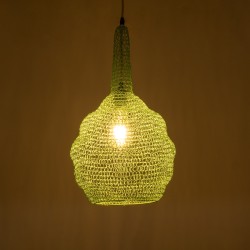 KENTUCKY 01882 Vintage Κρεμαστό Φωτιστικό Οροφής με Ντουί 1 x E27 AC 220-240V IP20 - Τιρκουάζ - Μ30 x Π30 x Υ50cm