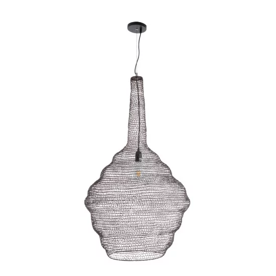 KENTUCKY 01884 Vintage Κρεμαστό Φωτιστικό Οροφής με Ντουί 1 x E27 AC 220-240V IP20 - Καφέ - Μ60 x Π60 x Υ90cm