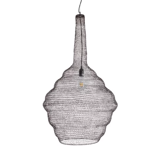 KENTUCKY 01884 Vintage Κρεμαστό Φωτιστικό Οροφής με Ντουί 1 x E27 AC 220-240V IP20 - Καφέ - Μ60 x Π60 x Υ90cm