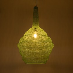 KENTUCKY 01885 Vintage Κρεμαστό Φωτιστικό Οροφής με Ντουί 1 x E27 AC 220-240V IP20 - Τιρκουάζ - Μ60 x Π60 x Υ90cm