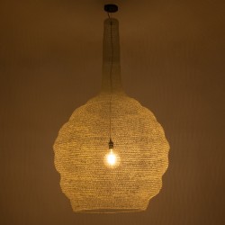 KENTUCKY 01886 Vintage Κρεμαστό Φωτιστικό Οροφής με Ντουί 1 x E27 AC 220-240V IP20 - Λευκό - Μ90 x Π90 x Υ150cm