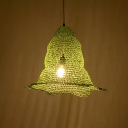 KENTUCKY 01891 Vintage Κρεμαστό Φωτιστικό Οροφής με Ντουί 1 x E27 AC 220-240V IP20 - Τιρκουάζ - Μ50 x Π50 x Υ48cm