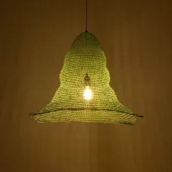 KENTUCKY 01894 Vintage Κρεμαστό Φωτιστικό Οροφής με Ντουί 1 x E27 AC 220-240V IP20 - Τιρκουάζ - Μ60 x Π60 x Υ52cm