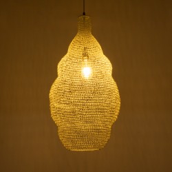 KENTUCKY 01895 Vintage Κρεμαστό Φωτιστικό Οροφής με Ντουί 1 x E27 AC 220-240V IP20 - Λευκό - Μ40 x Π40 x Υ70cm