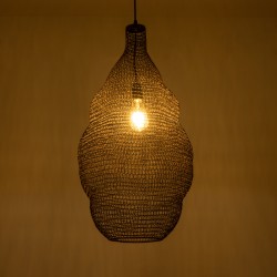 KENTUCKY 01896 Vintage Κρεμαστό Φωτιστικό Οροφής με Ντουί 1 x E27 AC 220-240V IP20 - Καφέ - Μ40 x Π40 x Υ70cm