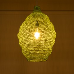 KENTUCKY 01900 Vintage Κρεμαστό Φωτιστικό Οροφής με Ντουί 1 x E27 AC 220-240V IP20 - Τιρκουάζ - Μ40 x Π40 x Y60cm