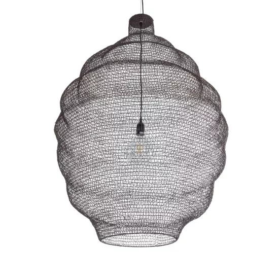 KENTUCKY 01902 Vintage Κρεμαστό Φωτιστικό Οροφής με Ντουί 1 x E27 AC 220-240V IP20 - Καφέ - Μ80 x Π80 x Y110cm