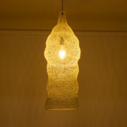 KENTUCKY 01904 Vintage Κρεμαστό Φωτιστικό Οροφής με Ντουί 1 x E27 AC 220-240V IP20 - Λευκό - Μ30 x Π30 x Y80cm