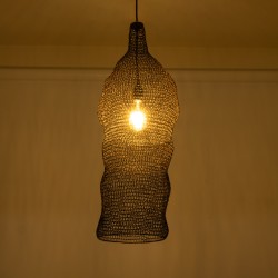 KENTUCKY 01905 Vintage Κρεμαστό Φωτιστικό Οροφής με Ντουί 1 x E27 AC 220-240V IP20 - Καφέ - Μ30 x Π30 x Y80cm