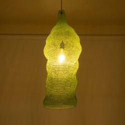 KENTUCKY 01906 Vintage Κρεμαστό Φωτιστικό Οροφής με Ντουί 1 x E27 AC 220-240V IP20 - Τιρκουάζ - Μ30 x Π30 x Y80cm