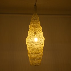 KENTUCKY 01907 Vintage Κρεμαστό Φωτιστικό Οροφής με Ντουί 1 x E27 AC 220-240V IP20 - Λευκό - Μ30 x Π30 x Y105cm