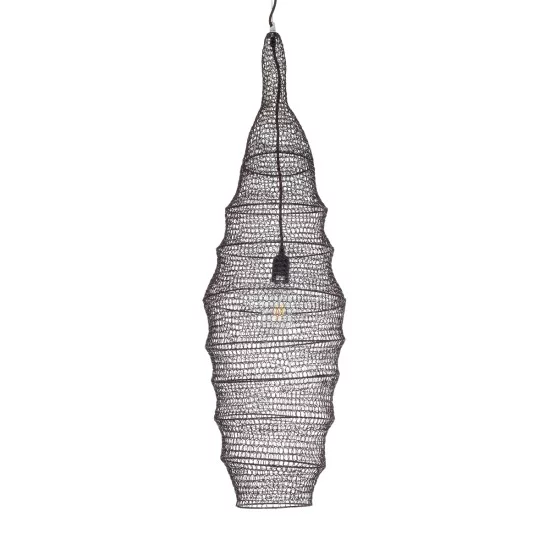 KENTUCKY 01908 Vintage Κρεμαστό Φωτιστικό Οροφής με Ντουί 1 x E27 AC 220-240V IP20 - Καφέ - Μ30 x Π30 x Y105cm