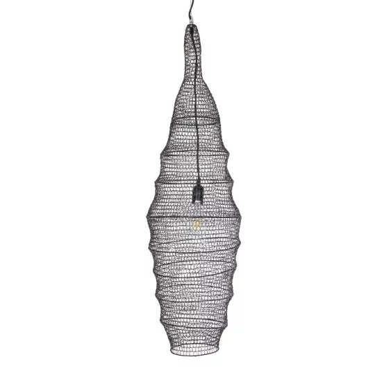 KENTUCKY 01908 Vintage Κρεμαστό Φωτιστικό Οροφής με Ντουί 1 x E27 AC 220-240V IP20 - Καφέ - Μ30 x Π30 x Y105cm