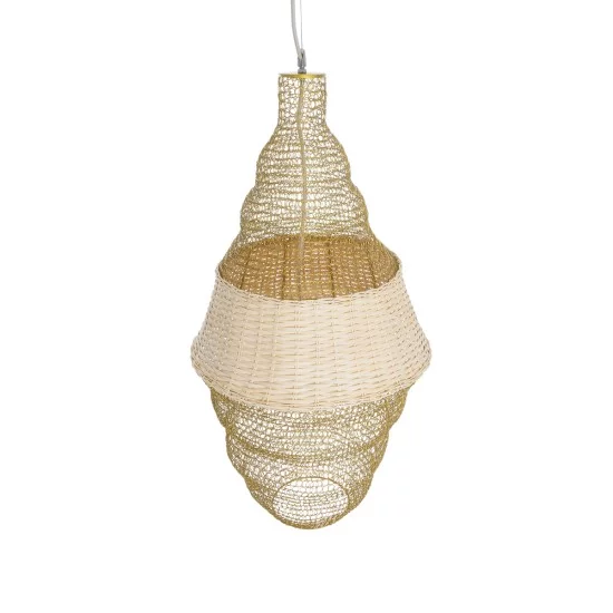 KENTUCKY 01910 Vintage Κρεμαστό Φωτιστικό Οροφής με Ντουί 1 x E27 AC 220-240V IP20 - Μπεζ - Μ40 x Π40 x Υ80cm