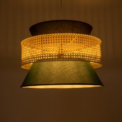 SAIGE 01916 Boho Κρεμαστό Φωτιστικό Οροφής με Ντουί 1 x E27 AC 220-240V IP20 - Πολύχρωμο - Μ50 x Π50 x Υ36cm