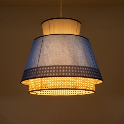 SAIGE 01918 Boho Κρεμαστό Φωτιστικό Οροφής με Ντουί 1 x E27 AC 220-240V IP20 - Πολύχρωμο - Μ50 x Π50 x Υ45cm