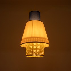 SAIGE 01921 Boho Κρεμαστό Φωτιστικό Οροφής με Ντουί 1 x E27 AC 220-240V IP20 - Πολύχρωμο - Μ30 x Π30 x Υ48cm