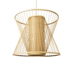 HIBISCUS 01925 Boho Κρεμαστό Φωτιστικό Οροφής με Ντουί 1 x E27 AC 220-240V IP20 - Μπεζ - Μ60 x Π60 x Υ50cm