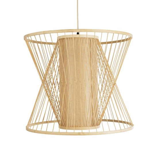 HIBISCUS 01925 Boho Κρεμαστό Φωτιστικό Οροφής με Ντουί 1 x E27 AC 220-240V IP20 - Μπεζ - Μ60 x Π60 x Υ50cm