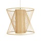 HIBISCUS 01925 Boho Κρεμαστό Φωτιστικό Οροφής με Ντουί 1 x E27 AC 220-240V IP20 - Μπεζ - Μ60 x Π60 x Υ50cm