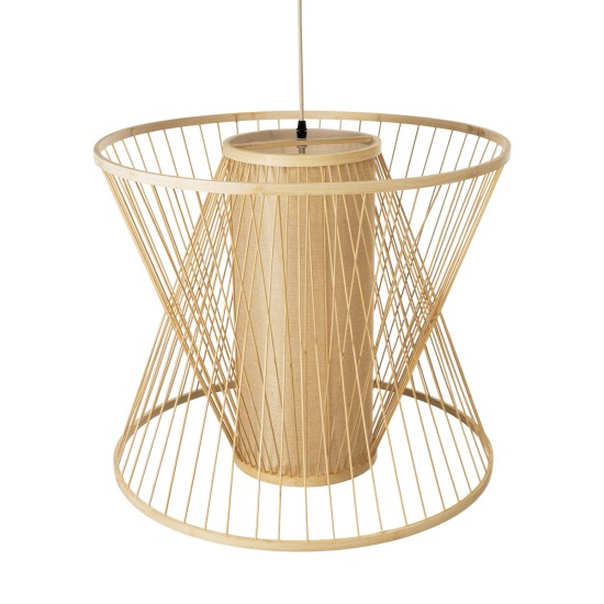 HIBISCUS 01925 Boho Κρεμαστό Φωτιστικό Οροφής με Ντουί 1 x E27 AC 220-240V IP20 - Μπεζ - Μ60 x Π60 x Υ50cm