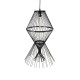 YOSHI 01929 Boho Κρεμαστό Φωτιστικό Πλέγμα Μονόφωτο 1 x E27 IP20 Μαύρο Ξύλο - Μ35 x Π35 x Υ60cm YOSHI 01929 Boho Κρεμαστό Φωτιστικό Πλέγμα Μονόφωτο 1 x E27 IP20 Μαύρο Ξύλο - Μ35 x Π35 x Υ60cm