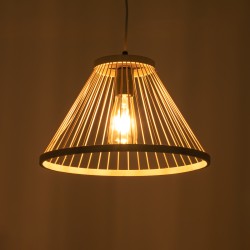 TYGEE 01930 Boho Κρεμαστό Φωτιστικό Οροφής με Ντουί 1 x E27 AC 220-240V IP20 - Μπεζ - Μ35 x Π35 x Υ22cm