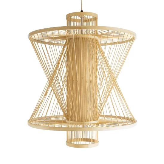 HIBISCUS 01931 Boho Κρεμαστό Φωτιστικό Οροφής με Ντουί 1 x E27 AC 220-240V IP20 - Μπεζ - Μ50 x Π50 x Υ60cm