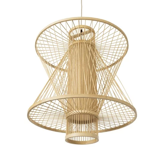 HIBISCUS 01931 Boho Κρεμαστό Φωτιστικό Οροφής με Ντουί 1 x E27 AC 220-240V IP20 - Μπεζ - Μ50 x Π50 x Υ60cm