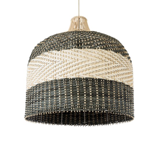 BARBADOS 01945 Boho Κρεμαστό Φωτιστικό Οροφής με Ντουί 1 x E27 AC 220-240V IP20 - Μπεζ & Λαδί - Μ60 x Π60 x Υ60cm