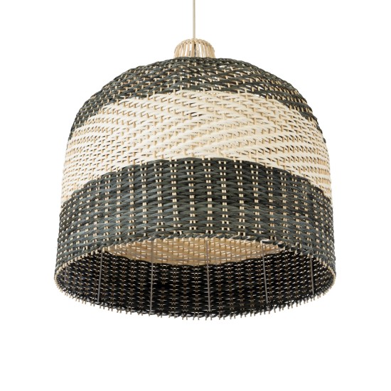 BARBADOS 01945 Boho Κρεμαστό Φωτιστικό Οροφής με Ντουί 1 x E27 AC 220-240V IP20 - Μπεζ & Λαδί - Μ60 x Π60 x Υ60cm