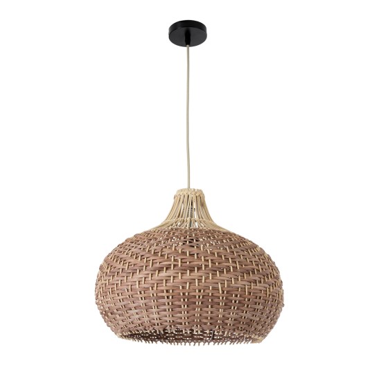 PANAMA 01952 Boho Κρεμαστό Φωτιστικό Οροφής με Ντουί 1 x E27 AC 220-240V IP20 - Μπεζ & Καφέ - Μ40 x Π40 x Υ34cm