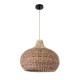 PANAMA 01952 Boho Κρεμαστό Φωτιστικό Οροφής με Ντουί 1 x E27 AC 220-240V IP20 - Μπεζ & Καφέ - Μ40 x Π40 x Υ34cm