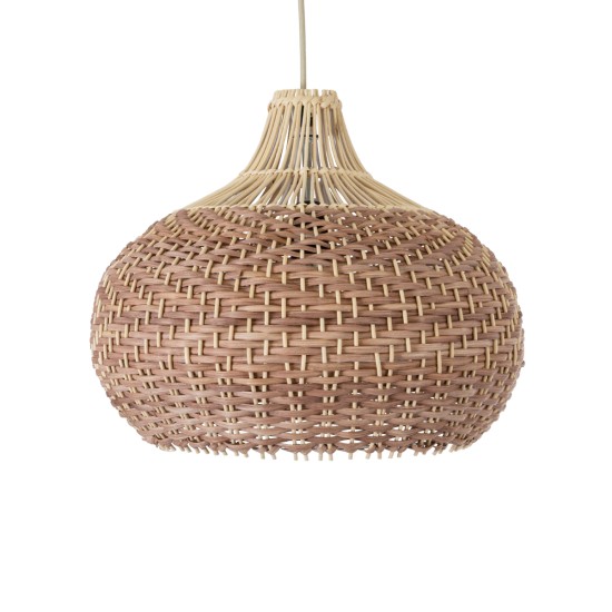 PANAMA 01952 Boho Κρεμαστό Φωτιστικό Οροφής με Ντουί 1 x E27 AC 220-240V IP20 - Μπεζ & Καφέ - Μ40 x Π40 x Υ34cm