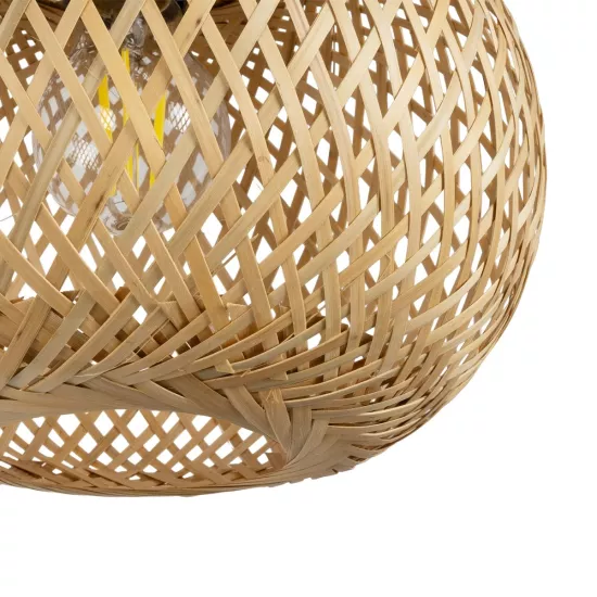  SELVA 01963 Boho Φωτιστικό Τοίχου - Απλίκα με Ντουί 1 x E27 AC 220-240V IP20 - Μπεζ - Μ23 x Π23 x Υ37cm