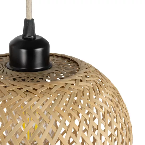  SELVA 01963 Boho Φωτιστικό Τοίχου - Απλίκα με Ντουί 1 x E27 AC 220-240V IP20 - Μπεζ - Μ23 x Π23 x Υ37cm