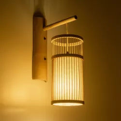  TULUM 01972 Boho Φωτιστικό Τοίχου - Απλίκα με Ντουί 1 x E27 AC 220-240V IP20 - Μπεζ - Μ16 x Π28 x Υ50cm