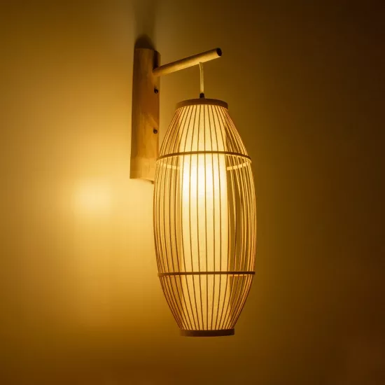  TULUM 01973 Boho Φωτιστικό Τοίχου - Απλίκα με Ντουί 1 x E27 AC 220-240V IP20 - Μπεζ - Μ25 x Π33 x Υ73cm