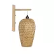  SELVA 01977 Boho Φωτιστικό Τοίχου - Απλίκα με Ντουί 1 x E27 AC 220-240V IP20 - Μπεζ - Μ24 x Π32 x Υ56cm