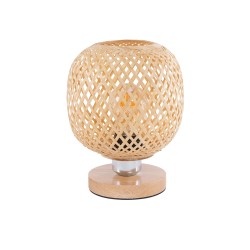 KERRY 01981 Boho Επιτραπέζιο Φωτιστικό Πορτατίφ με Ντουί 1 x E27 AC 220-240V IP20 - Μπεζ - Μ18 x Π18 x Υ25cm