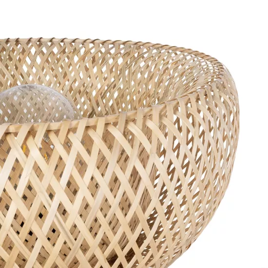 POPPY 01983 Boho Επιδαπέδιο Φωτιστικό με Ντουί 1 x E27 AC 220-240V IP20 - Μπεζ - Μ58 x Π58 x Υ143cm