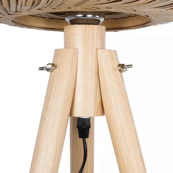 POPPY 01983 Boho Επιδαπέδιο Φωτιστικό με Ντουί 1 x E27 AC 220-240V IP20 - Μπεζ - Μ58 x Π58 x Υ143cm