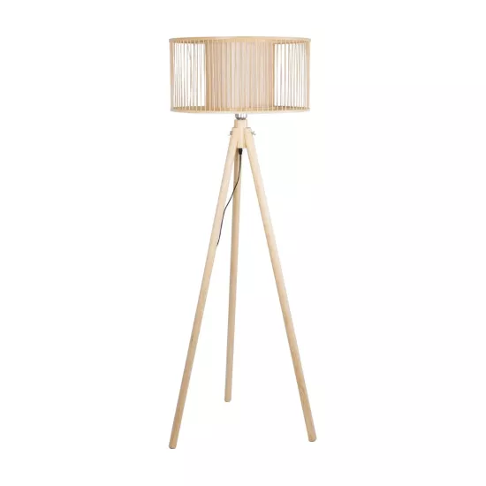 POPPY 01988 Boho Επιδαπέδιο Φωτιστικό με Ντουί 1 x E27 AC 220-240V IP20 - Μπεζ - Μ58 x Π58 x Υ145cm