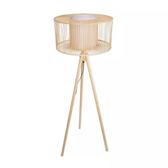 POPPY 01988 Boho Επιδαπέδιο Φωτιστικό με Ντουί 1 x E27 AC 220-240V IP20 - Μπεζ - Μ58 x Π58 x Υ145cm