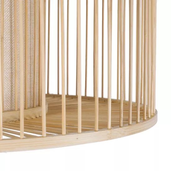 POPPY 01988 Boho Επιδαπέδιο Φωτιστικό με Ντουί 1 x E27 AC 220-240V IP20 - Μπεζ - Μ58 x Π58 x Υ145cm