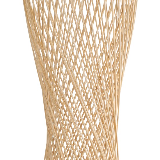 ROWAN 01994 Boho Επιτραπέζιο Φωτιστικό Πορτατίφ με Ντουί 1 x E27 AC 220-240V IP20 - Μπεζ - Μ17 x Π17 x Υ42cm