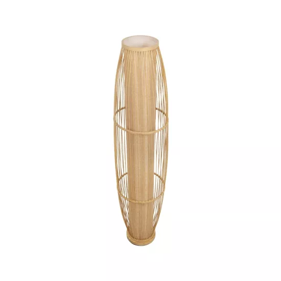 TULUM 02002 Boho Επιδαπέδιο Φωτιστικό με Ντουί 1 x E27 AC 220-240V IP20 - Μπεζ - Μ30 x Π30 x Υ120cm
