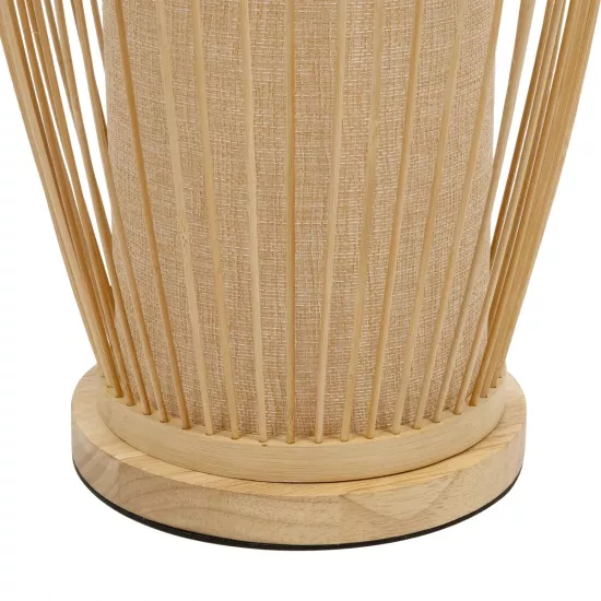 TULUM 02002 Boho Επιδαπέδιο Φωτιστικό με Ντουί 1 x E27 AC 220-240V IP20 - Μπεζ - Μ30 x Π30 x Υ120cm